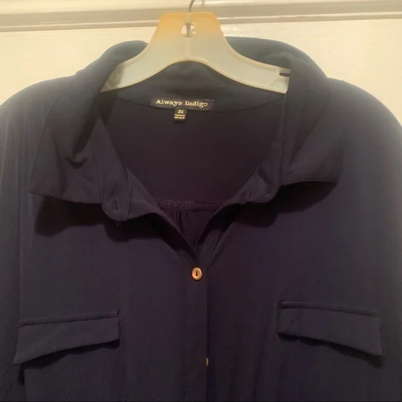 Always Indigo Navy Blue Jumpsuit - Picture 3 of 9